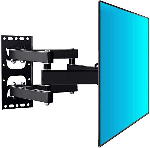 TV-Wandhalterung, drehbare TV-Halterung für 40-60-Zoll-LED, LCD, flacher und gebogener Fernseher oder Monitor bis 45 kg, max. VESA 600x400mm (Farbe: