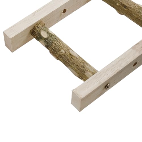 T Tulead Poleiro de escada de papagaio para gaiola de papagaio, suporte de exercício, 9 x 19 cm