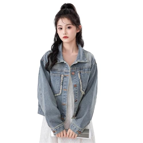 Veste en jean vintage look coréen pour vos sorties décontractées et balades de printemps