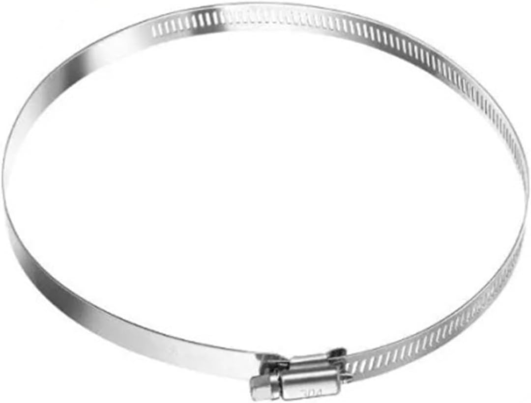 8mm ~ 120mm Stainless Steel Drive Hose Clamps Adjustable Water Pipe Tri Gear Worm Fuel Tube Spring Cramps Fixed Clip(Diameter 18-25mm)