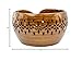 Nagina International Rosewood Crafted Wooden Yarn Storage Bowl With Carved Holes & Drills | Knitting Crochet Accessories (Medium)
