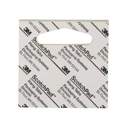 Scotch 1075 Klebestreifen zum Aufhängen, transparent, 50,8 mm x 50,8 mm, Packung mit 500 Stück