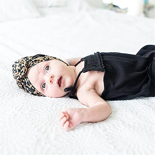 Lddcx Donuts Baby Hats Girls Turban Knot Infant Leopard Headdress Toddler Turban Cap Wraps Hat.(Ldz65-Kids) #TOP7