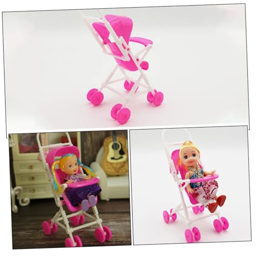 ibasenice 3 Stück Puppenwagen Modell aus Realistisches für Puppenhäuser Leicht und Kompakt Fördert Kreatives Langlebig und Stabil – Bild 3