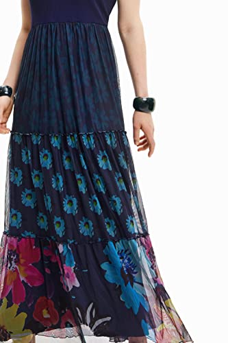 Desigual Women's Long Combination Tulle Dress3