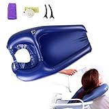 Portable Shampoo Bowl, Inflatable Hair Washing Sink Made for Handicapped, Bedridden, Kids, Seniors,...