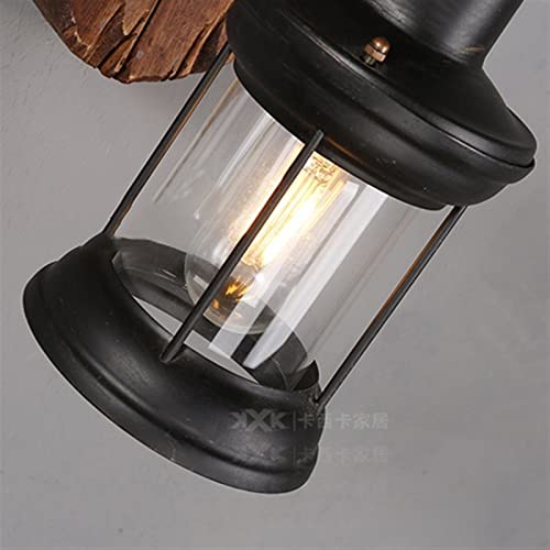 Lampe de mur de village en verre rétro pour ambiance restaurant et café