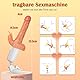 Fickmaschine Dildo mit Stoßfunktion,Sexmaschine Vibration für Frauen Klitoris & G-Punkt, Vibratorensets für Frauen Männer Lecken Sexspielzeug mit Fernbedienung, Leise Bohrmaschiene Sex Toys Paare