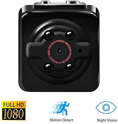 Mini Spy Hidden Camera, Geroma HD 1080P Indoor Home Small Hidden Security Cameras Battery Powered with Motion Detection/Night Vision (Black)