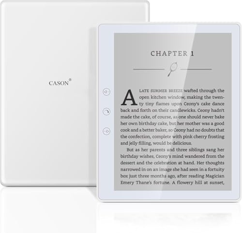 Image of Cason E7 E-Reader Tablet with Black E-Ink Display -5.8 inch Portable Glare-Free Ebook Reader with Long Lasting Battery for a Paper-Like Reading Experience (32 GB Internal Memory)