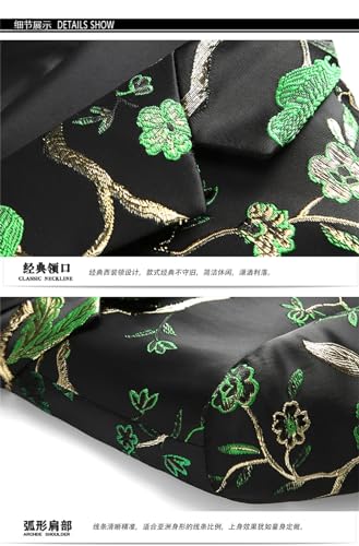 Men's Business Suits Slim Fit Hollow Print Dress Blazers Jacket Pants Vest Coat Trousers 3 Pcs Set3