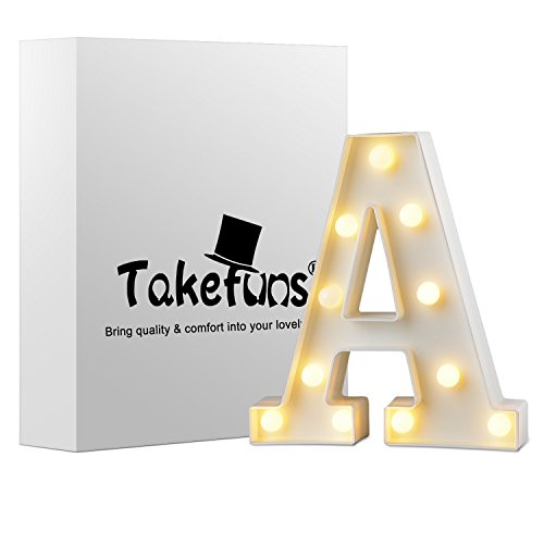 Preisvergleich Produktbild Leuchtende Buchstaben LED Brief Beleuchtung Führte Buchstaben Lichter Buchstabe Lichter Leuchtbuchstaben Deko Alphabet Leuchtbuchstabe LED buchstaben für Party Hochzeit Empfänge Urlaub Haus Décor,A