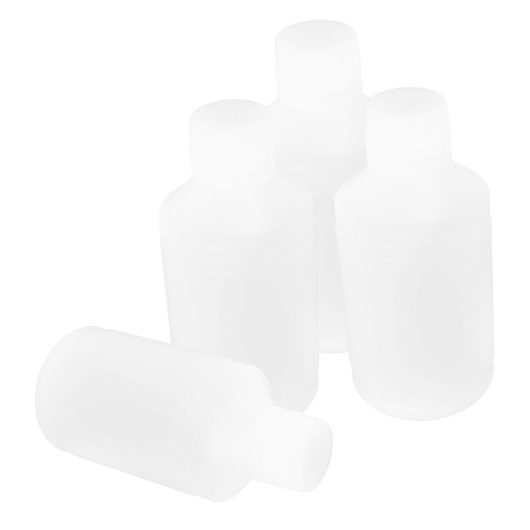 Ciieeo 4pc Small Mouthed Lab Bottle 500ml Plastic Sample Bottles Leak Proof Liquid Storage Containers for Ink Solvent