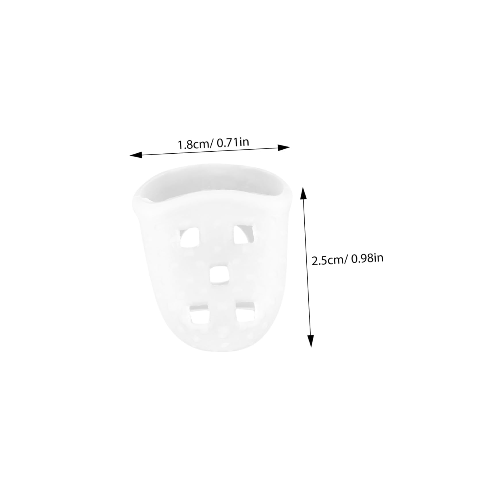 HEMOTON Guitar Pick Protectors 50pcs Silicone Fingertip Guards for Guitar Fingertip Covers for Violin Bass Ukulele