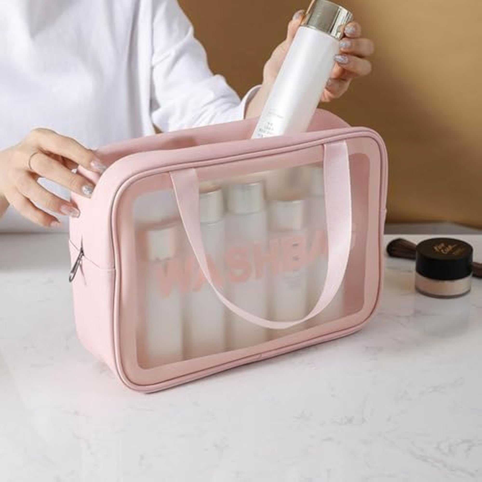 Travel Makeup Bag, Large Capacity 3-Piece Set