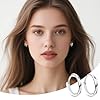 Strrng 4 Pairs Small Silver Hoop Earrings, Titanium Hoop Earrings for Women, Hypoallergenic Silver Hoops, Beware Easier Insert from the Back, for Women & Men(8mm, 10mm, 12mm, 14mm) #4
