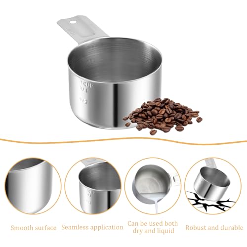 Vaso medidor 1 taza 240 ml acero inoxidable miniatura 7