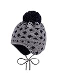 audreal v30 preis  maximo Jungen, Pompon, Bindeband, Fleecefutter Mütze, Mehrfarbig (metallmeliert/Navy 548), 45 cm (Herstellergröße: 45)