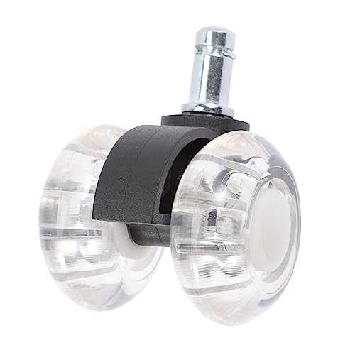 PartyKindom Office Chair Wheels 2-inch Double Wheel Casters Four Bearings for Gaming and Computer Chairs Home Office Furniture Accessories