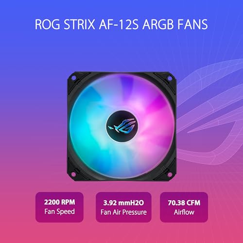 Image of ASUS ROG Strix LC III 360 ARGB All-in-one CPU Liquid Cooler with 360 rotatable Water Block, Asetek's New Gen7 v2 Pump, Premium ROG ARGB Fans, and 10+ Custom Aura Lighting Effects