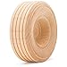Mini Wood Wheels Treaded Style, 2-3/4 Inch Diameter, Pack of 12, for Crafts and DIY Car Models, by Woodpeckers