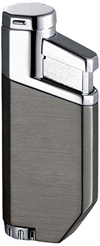 Visol Portofino Gun Satin Wind-Resistant Torch Flame Lighter