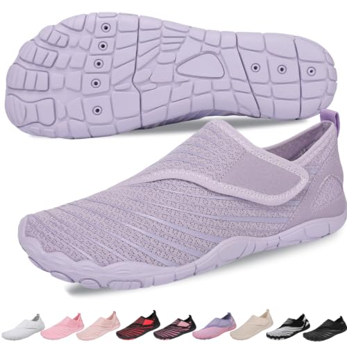 Image of Voyabarefoot Shoes for Women Men 2026 Upgrade Wide Toe Box Barefoot Hiking Sandals,Non-Slip Adjustable Water Shoes for Beach Walking Travel, Comfortable Slip On Walking Shoes