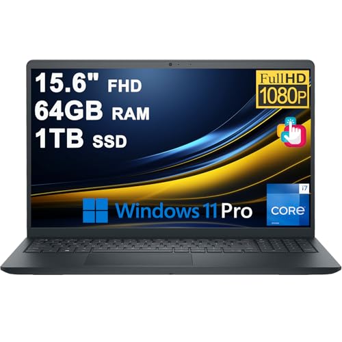 Dell 15 �r�W�l�X�m�[�g�p�\�R�� 15.6�C���` FHD �A���`�O���A �^�b�`�X�N���[�� Intel 10�R�A i7-1355U 64GB RAM 1TB SSD Type-C ExpressCharge �����ԃo�b�e���[Win11Pro�B