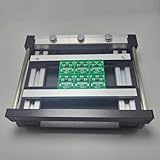 【MATÉRIAU DE HAUTE QUALITÉ】La plateforme de travail de l'imprimante à pâte à souder est fabriquée en métal de haute qualité avec des trous de positionnement en nid d'abeille et une plaque inférieure épaisse, robuste et durable