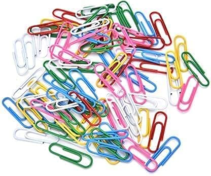 Créneau U Paper Clips - Multi Coloured for Office Home & School - 200 Clips 3