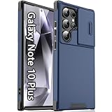 Pemuyak Slide Camera for Samsung Galaxy Note 10+ Plus Case, 2 in 1 Military Drop Shockproof Heavy Duty Protection Cover for Samsung Galaxy Note 10 Plus,Blue