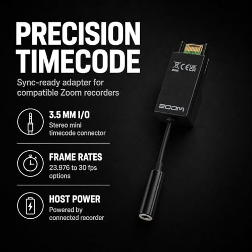 Image of Zoom F3 2-Channel 32-Bit Float Field Recorder Bundle with Zoom TCA-1 Timecode Adapter for Audio-Video Sync (F3 + TCA-1 Timecode Adapter)