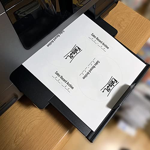 Image of CD /DVD Label Full Face | Qty 2000 Disc, 2000 Spine | 1000 Sheets Total | Permanent White Matte | Inkjet & Laser Compatible | Neato Small Center Style | Spine & Case Labels | Blank Label