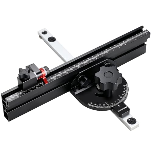 GOINGMAKE Small Table Saw Miter Gauge for Table Saw with 12 Inch Fence