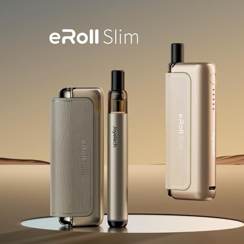 JOYETECH Eroll Slim Vape Kit 1500mAh + 480mAh Velká baterie 2ml dobíjecí USB-C výměnný systém podu bez nikotinu Gunmetal Grey