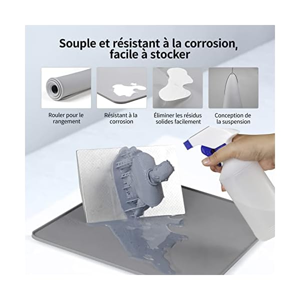 Kit d'accessoires pour Imprimante 3D ANYCUBIC, Comprenant Tampon en Silicone, Filtre en Acier Inoxydable, Bombe AÃ©rosol, Chiffon de Nettoyage, Des Gants en Plastique, Tondeuse en Plastique – Image 5