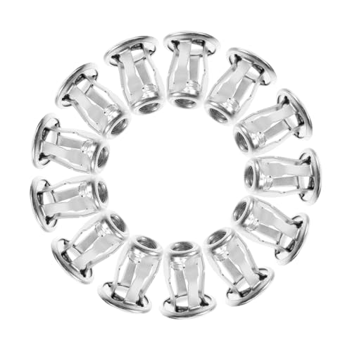 Alipis 25 Piezas Tuercas Enjauladas de Insertos Roscados con Pétalos para Tornillos Resistencia y Compatibilidad para Madera y Instalación Sencilla y Duradera