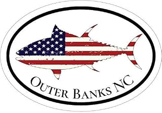 Outer Banks Decal - American Flag Tuna Banks, NC