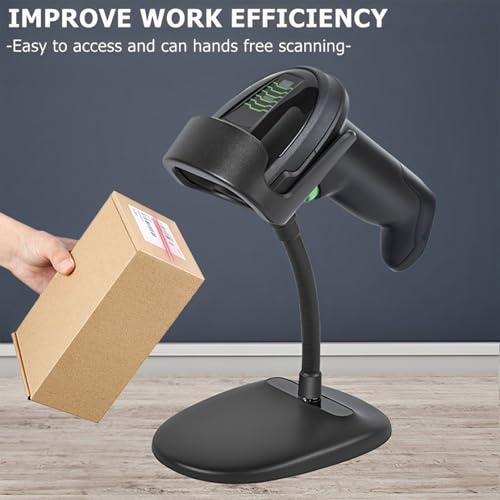 YurMemo Weighted Scanner Holder for Honeywell 1900 Hands Free Barcode Scanner Holder Adjustable Bar-Code Reader Cradle Holder Compatible for Zebra Symbol LS2208 LI4278 DS6800 Most Barcode Scanners - Thumbnail 6