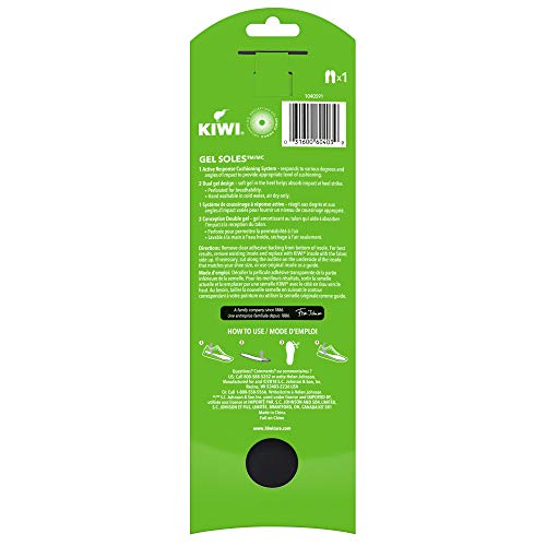 KIWI Shoe Insoles and Inserts for All Day Support , Absorbs Shock for Ultimate Comfort , Gel , Men 8-132