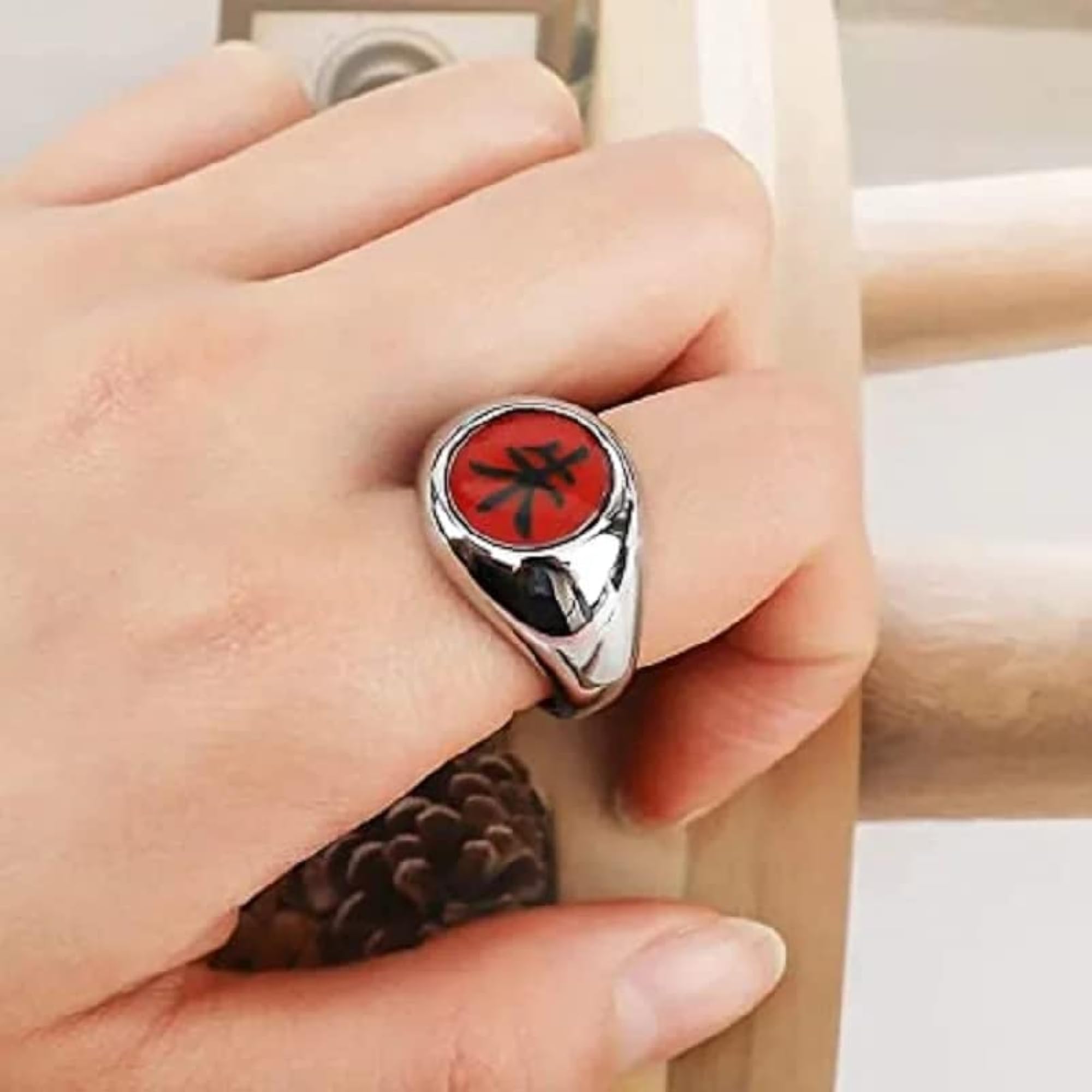 Itachi Uchiha Ring Leaf Village Cosplay Set Collectible Rings