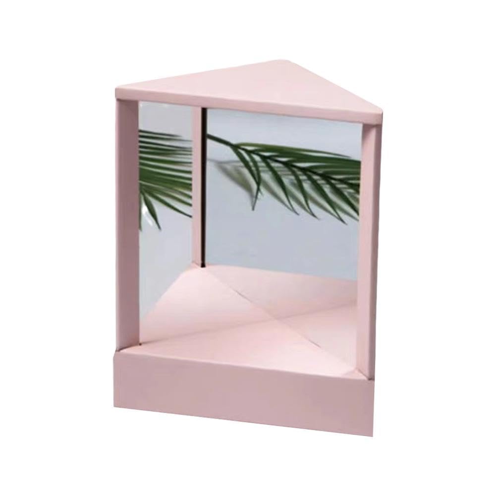 Miroir cosmétique non inversé FouLds rose pour un maquillage parfait et réel