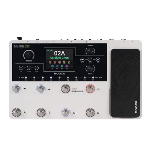 MOOER GE150 Max New Era Guitar Amp Modelling Multi Effects Pedalboard All in one Floor Pedal for Studio Recording Practice Live Show