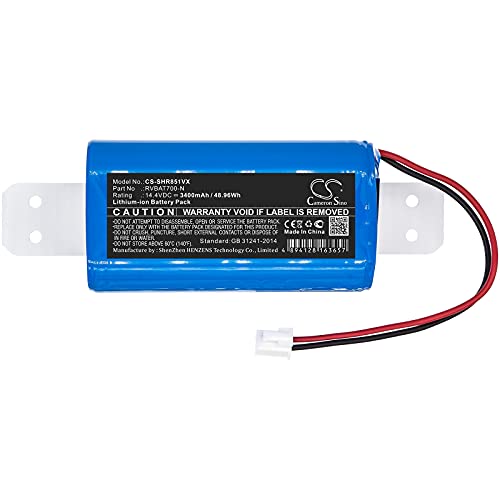 LIONX Battery Replacement for Vacuum Cleaner iCLEBO O5 Omega Part Number YCR-M07-20W YCR-M07-20W YCR-MT12-S1 5200mAh / 75.50Wh 14.52v Lithium-ion Blue