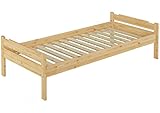 erst-holz letto per ragazzi 90x200 in pino massello laccato con doghe rigide 60.31-09