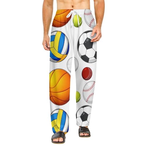 Bas de pyjama femme long avec poches pantalon de nuit dessin animé anti-courants d'air S
