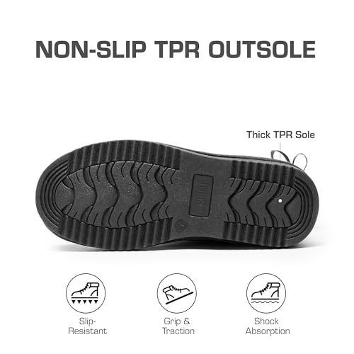 DREAM PAIRS Women's Winter Snow Boots FuzzyChic Bow Genuine Suede Leather Faux Fur Lining Memory Foam Warm Winter Short Booties for Outdoor Indoor4