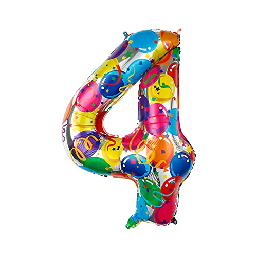 Unique Party Folienballon – Große Zahlen-Ballon, 86,4 Cm, Ideal Für Geburtstagsfeiern