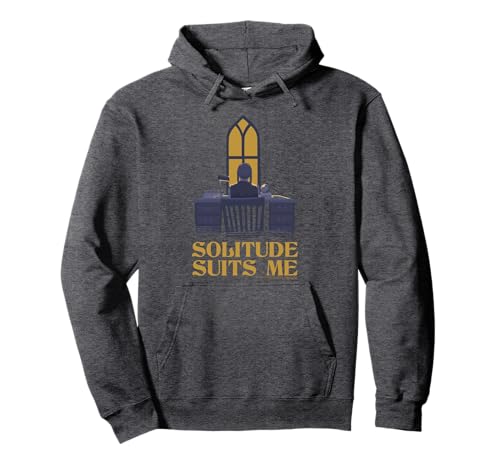Wednesday Solitude Suits Me Quote Poster Pullover Hoodie