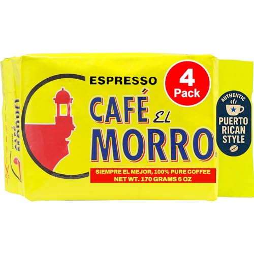 Café El Morro Dark Roast Espresso Ground Coffee 4 Pack